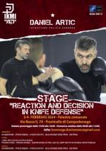 3-4 February 2024 Reaction and Decision in Knife Defense-Padua  Italy