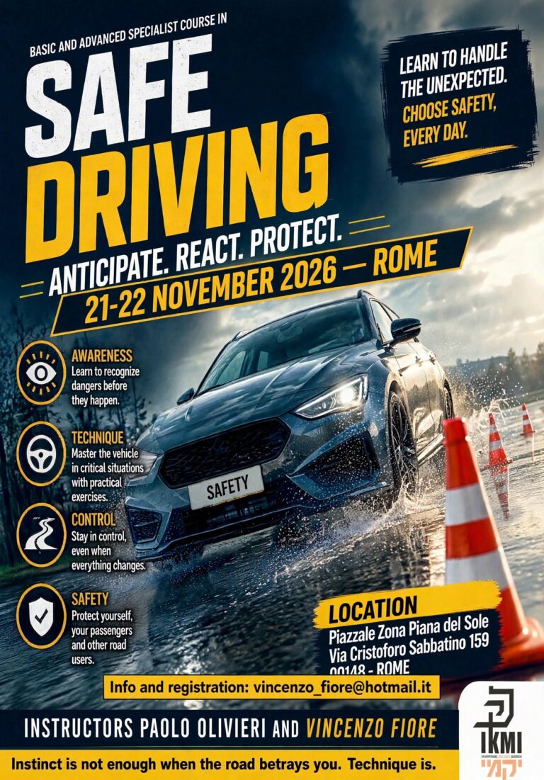 21 November 2026 – Basic and Advanced Specialist Course in Safe Driving – Rome