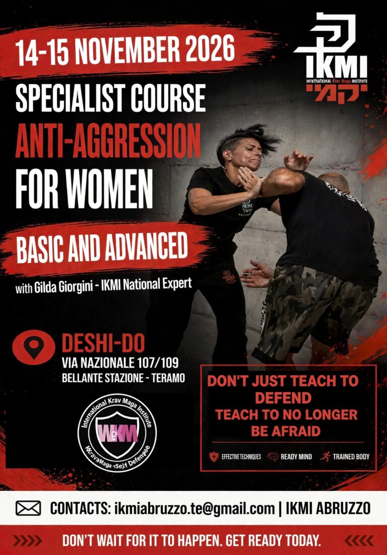 14–15 November 2026 – Specialised Self-Defence Course for Women with Gilda Giorgini – Teramo (Italy)